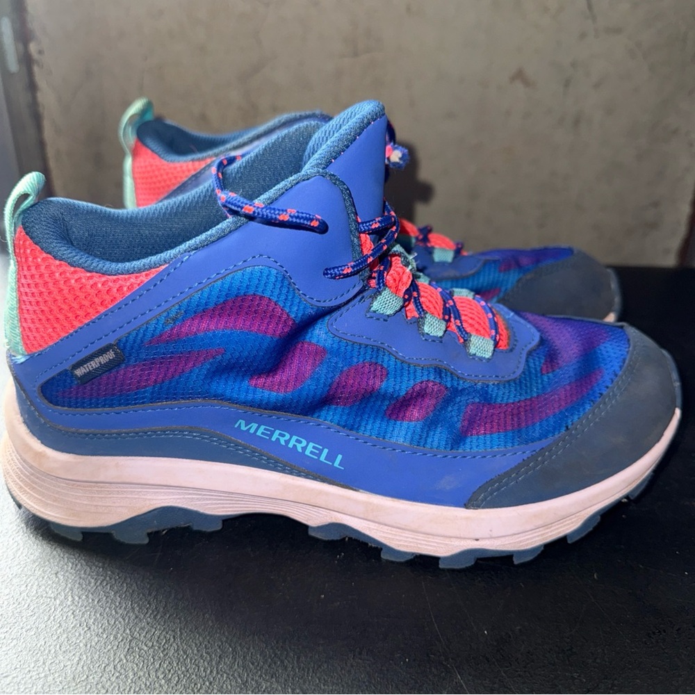 Merrell Kids' Vibrant Blue and Pink Sneakers
